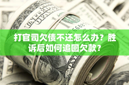 北京打官司欠债不还怎么办？胜诉后如何追回欠款？