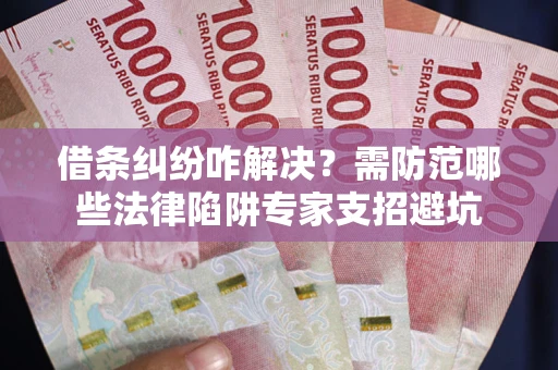 北京借条纠纷咋解决？需防范哪些法律陷阱专家支招避坑