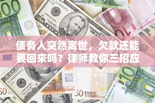 北京债务人突然离世，欠款还能要回来吗？律师教你三招应对