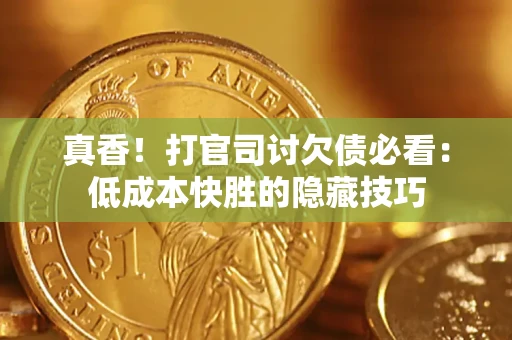 北京真香！打官司讨欠债必看：低成本快胜的隐藏技巧