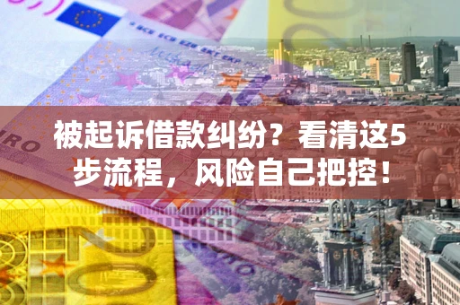 北京被起诉借款纠纷？看清这5步流程，风险自己把控！